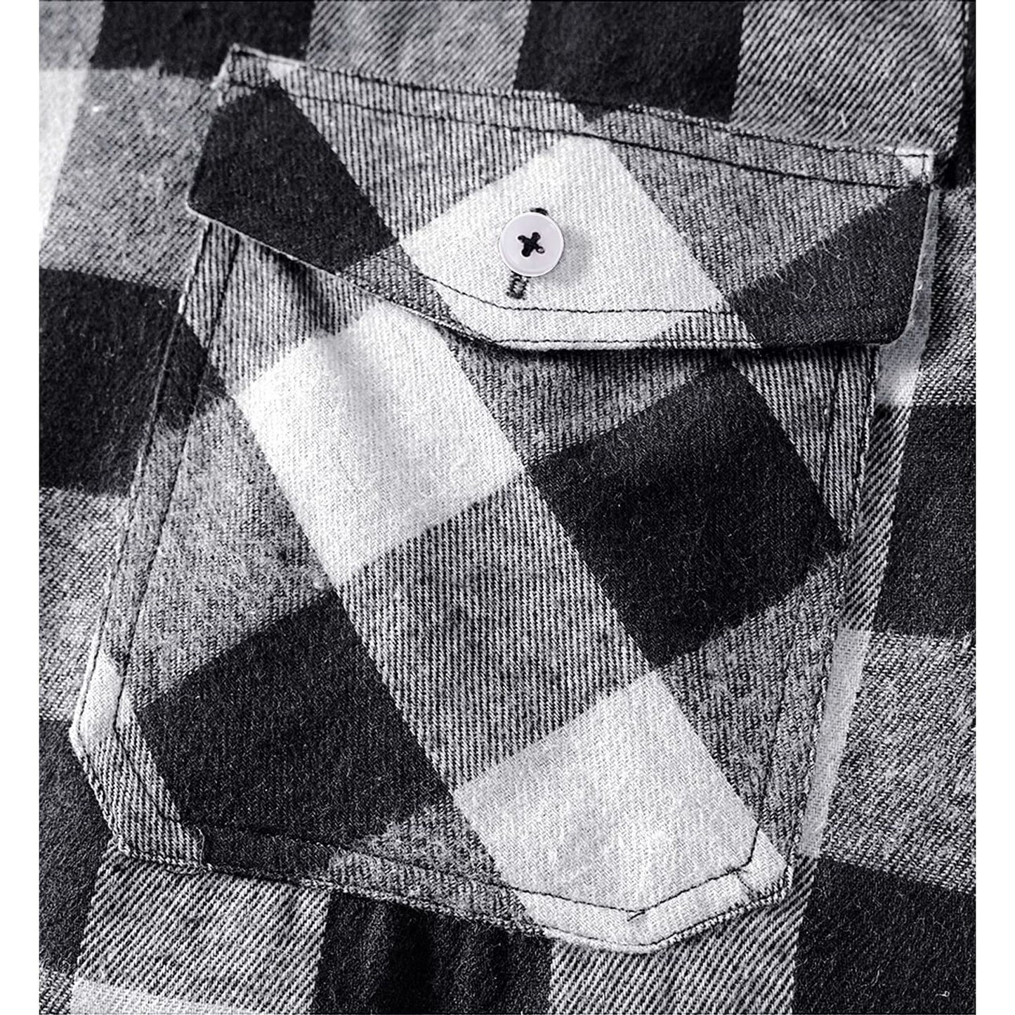 Men'S Button down Regular Fit Long Sleeve Plaid Flannel Casual Shirts