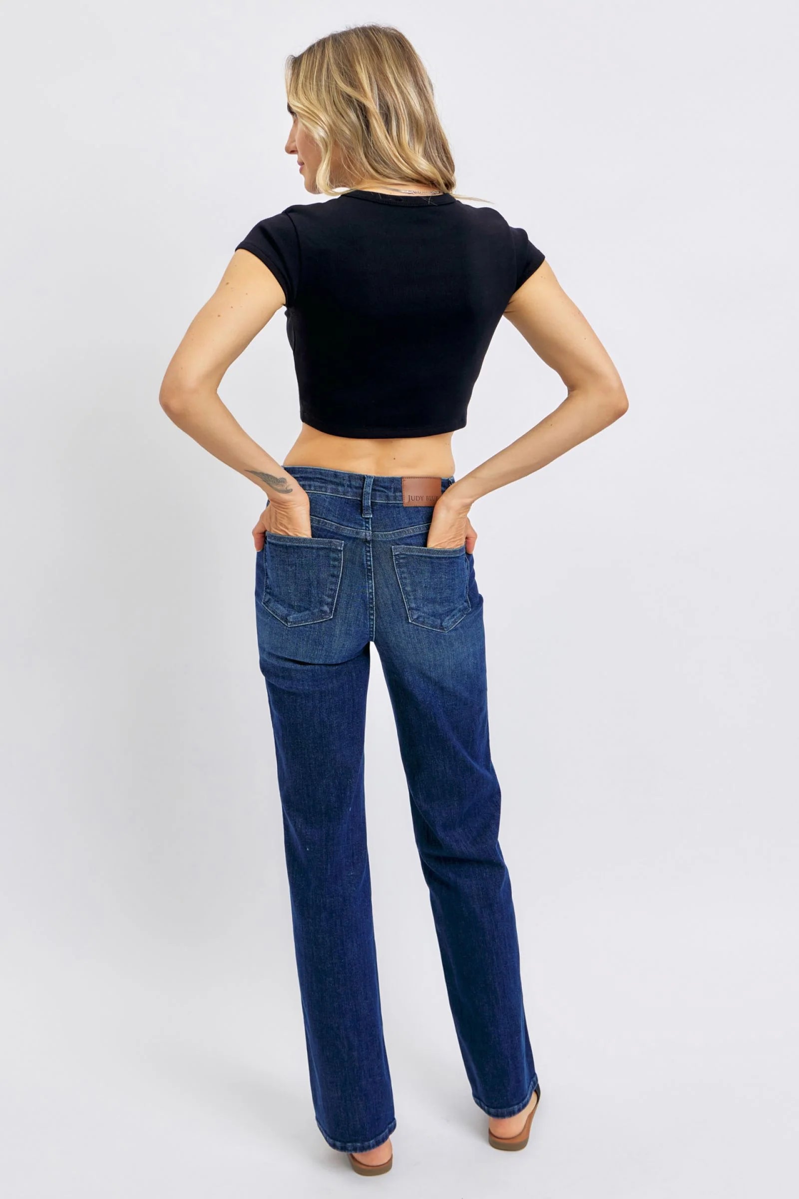 Judy Blue Full Size Tummy Control Straight Jeans plus Size