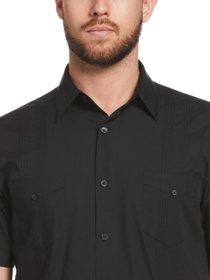 Men'S and Big Men'S Cotton Blend Pintuck Short Sleeve Guayabera Shirt, Sizes S-5XL
