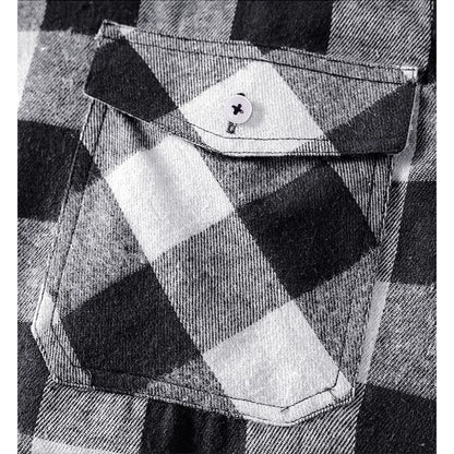 Men'S Button down Regular Fit Long Sleeve Plaid Flannel Casual Shirts