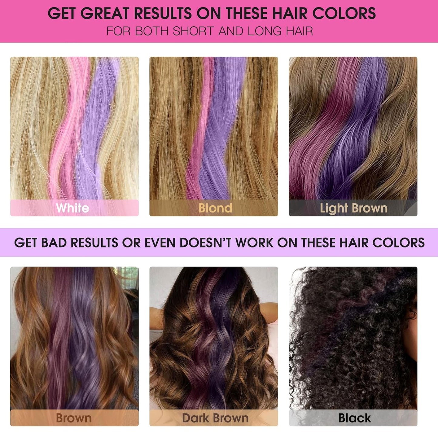 Hair Chalk - New Hair Chalk Comb Temporary Bright Washable Hair Color Dye for Girls Kids with Hair Extensions Clips - Birthday Party Christmas Gifts Toys for Girls Kids Age 6-8-10-12 Years Old
