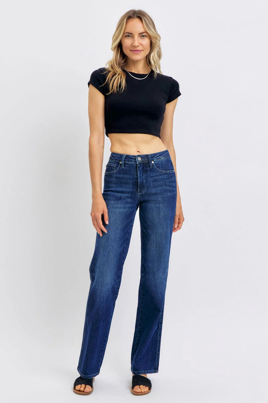 Judy Blue Full Size Tummy Control Straight Jeans plus Size