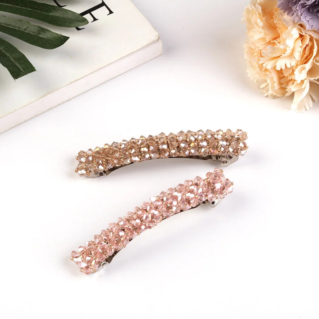 6PCS Hair Barrette Rhinestone Hair Clip Decorative Hair Side Clip Hair Pins Hair Accessories for Women Girls