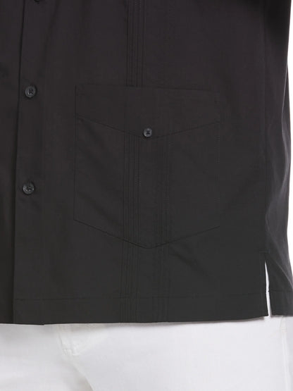 Men'S and Big Men'S Cotton Blend Pintuck Short Sleeve Guayabera Shirt, Sizes S-5XL