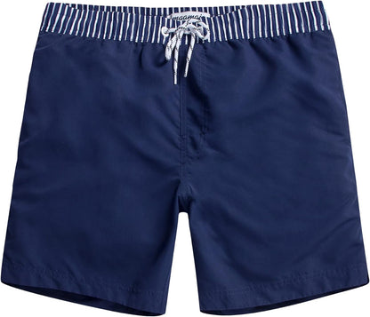 Mens Swim Trunks Quick Dry Swim Shorts with Mesh Lining Funny Swimwear Bathing Suits 7Inch