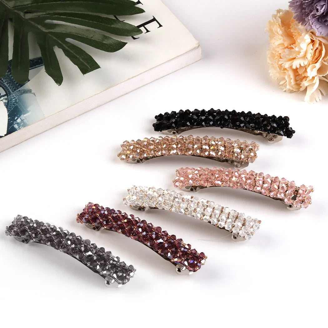 6PCS Hair Barrette Rhinestone Hair Clip Decorative Hair Side Clip Hair Pins Hair Accessories for Women Girls