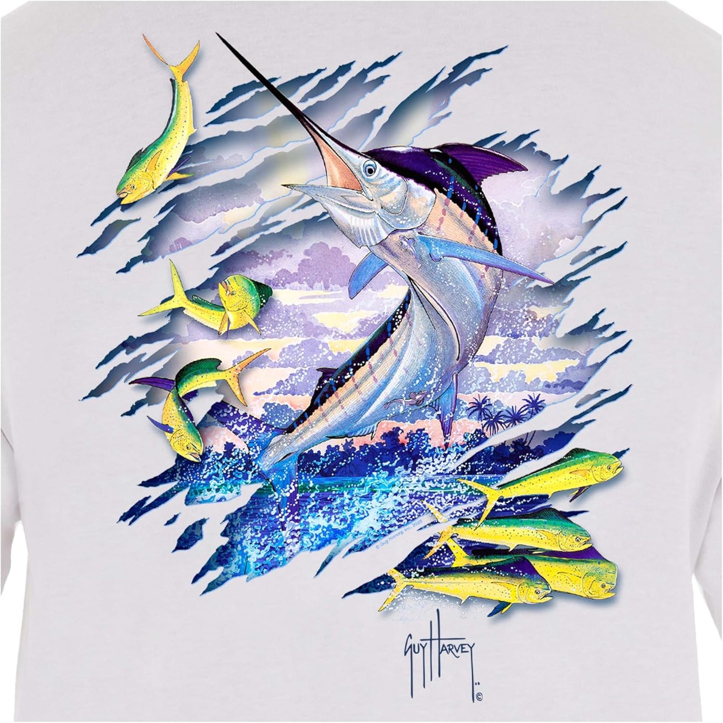 Men’S Offshore Fish Collection Long Sleeve T-Shirt