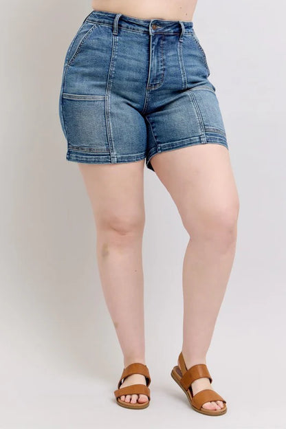Judy Blue Full Size High Rise Denim Shorts plus Size