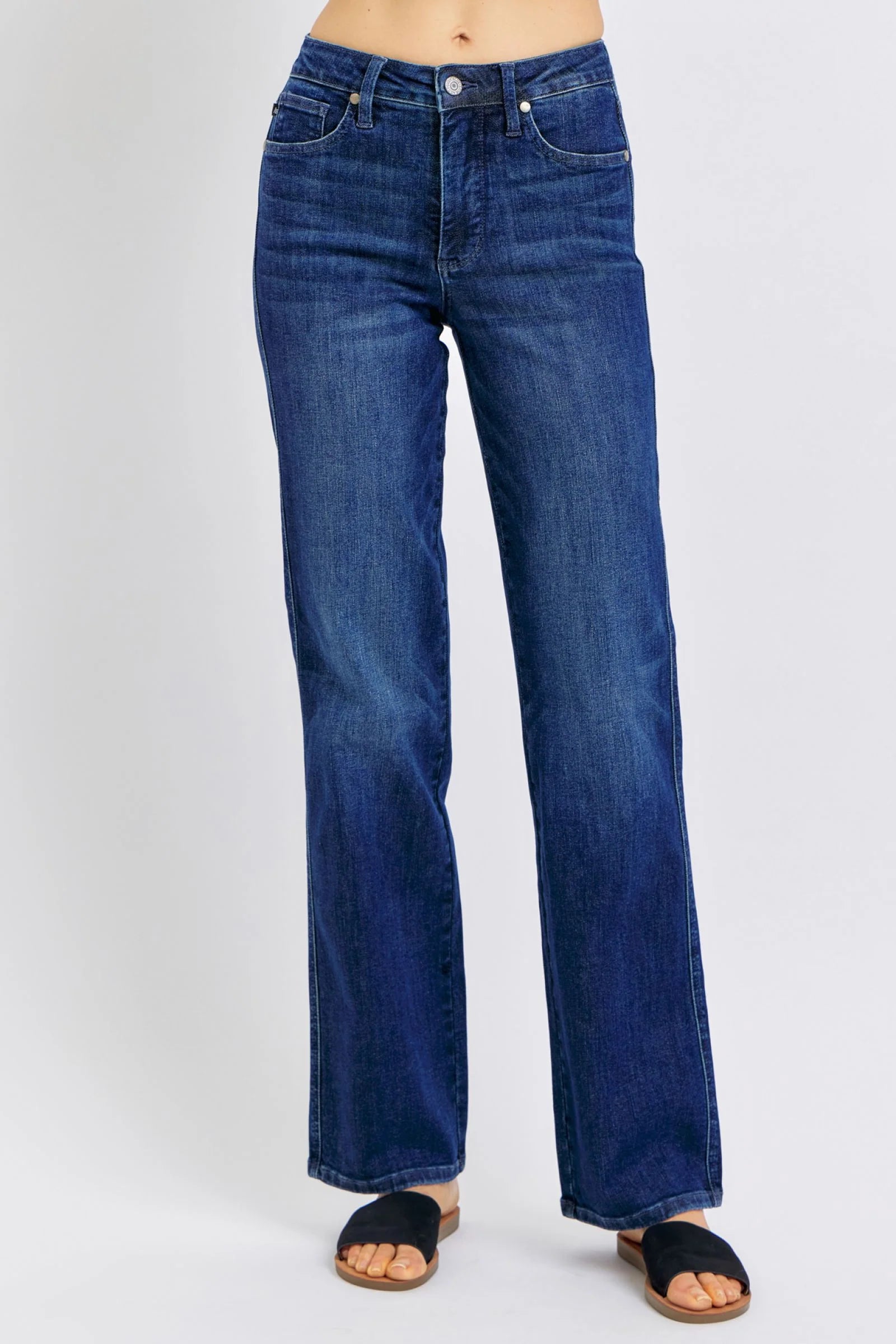 Judy Blue Full Size Tummy Control Straight Jeans plus Size